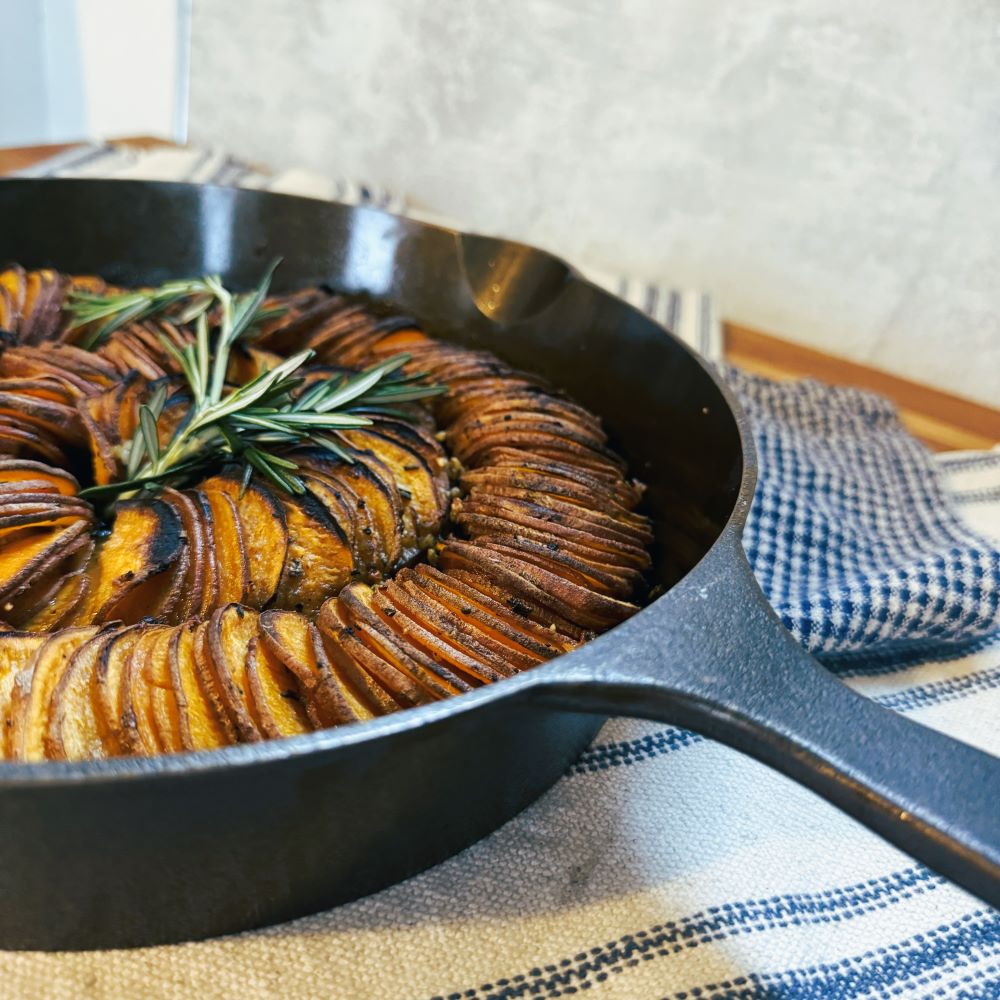 Skillet Roasted Sweet Potatoes