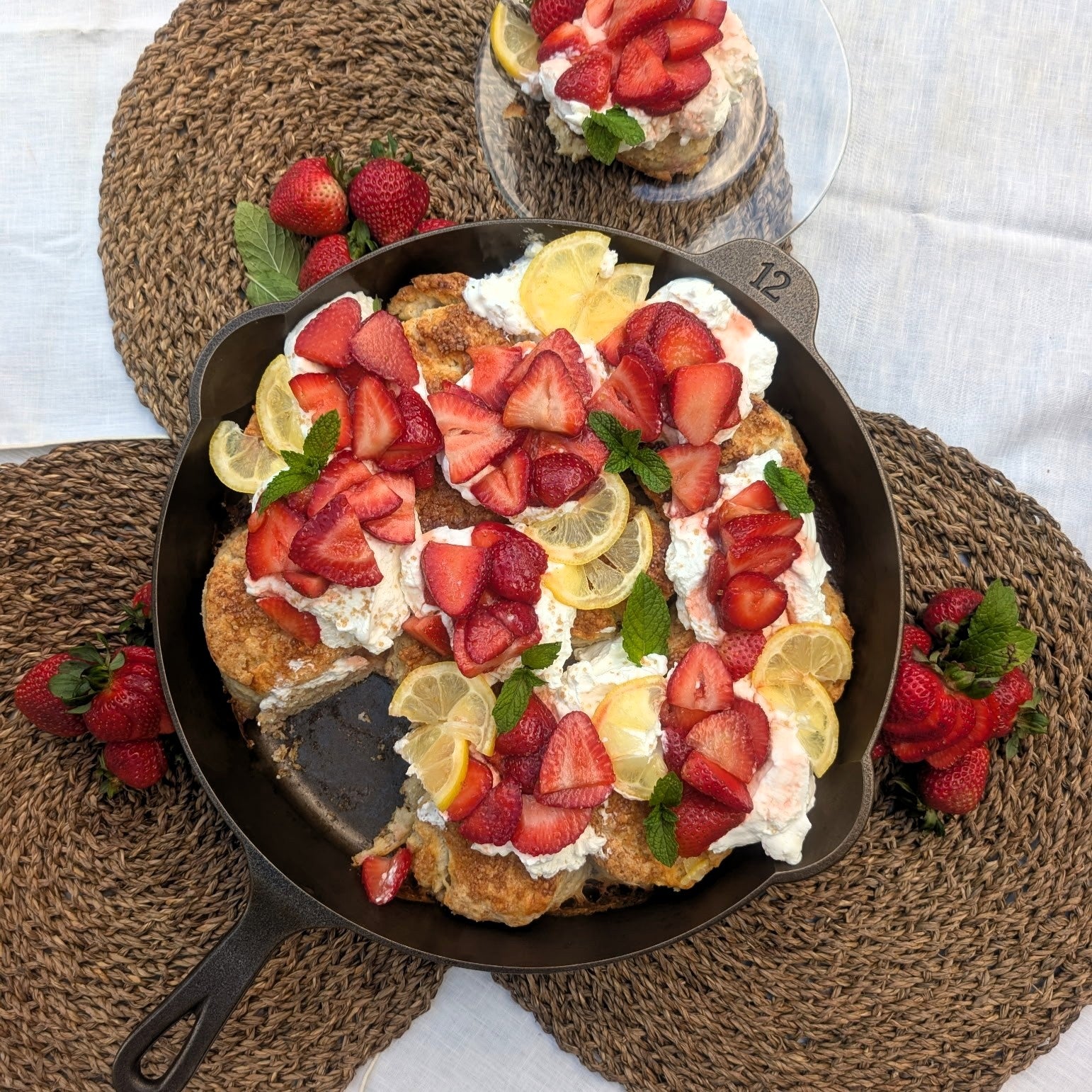Strawberry Rhubarb Shortcake