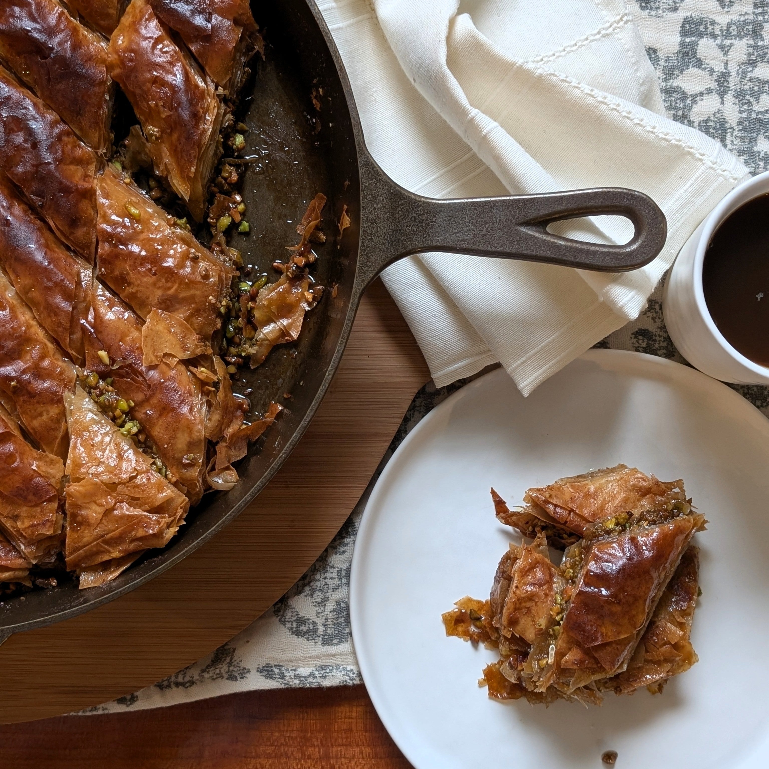 Pistachio Brown Butter Baklava