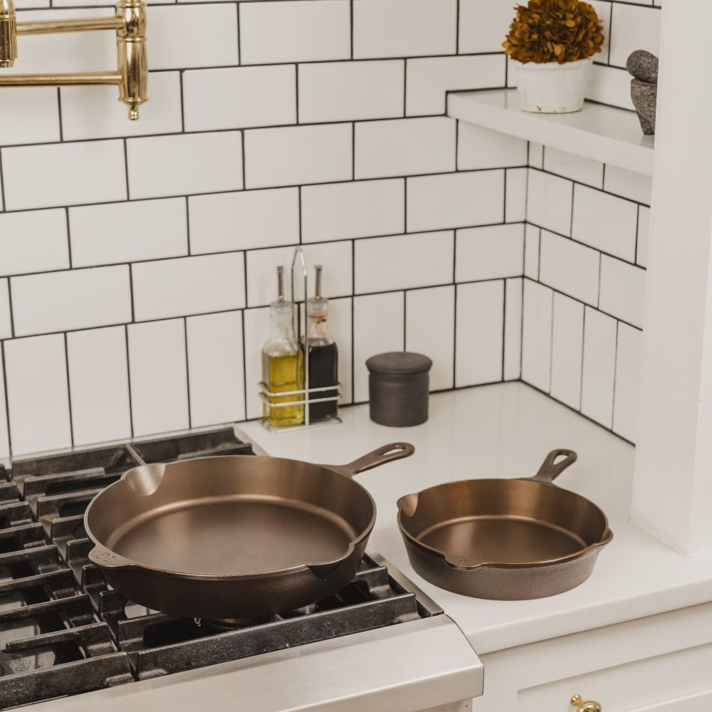 Lancaster Skillet Pair: No. 6 & No. 10
