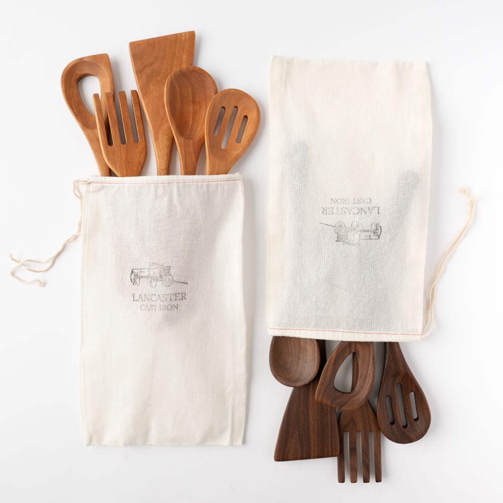 5 Piece Wooden Kitchen Utensil Set