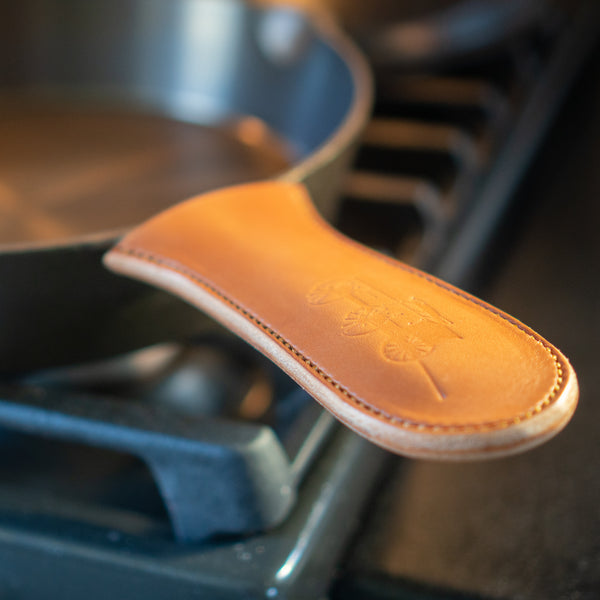 Leather Cast Iron Skillet Handle Cover