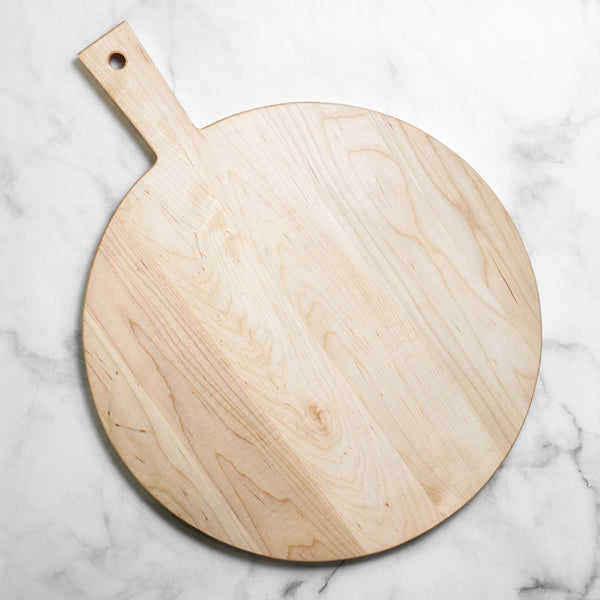 Round Cutting Board with Handle – Rock Woodworks