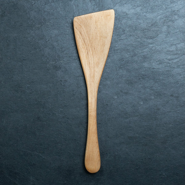 Large cherry wood flipper spatula.
