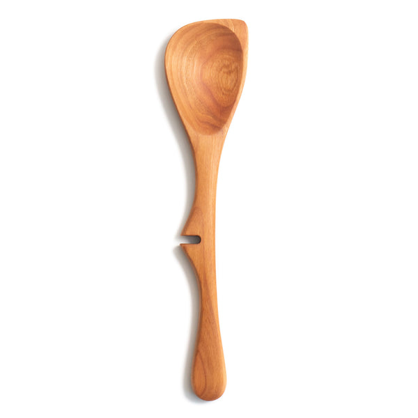 Lancaster Cast Iron Wooden Corner Spoon, 12 Handmade Lancaster Wood Spoons - Saut, Baking, Mixing, and Serving Kitchen Utensils