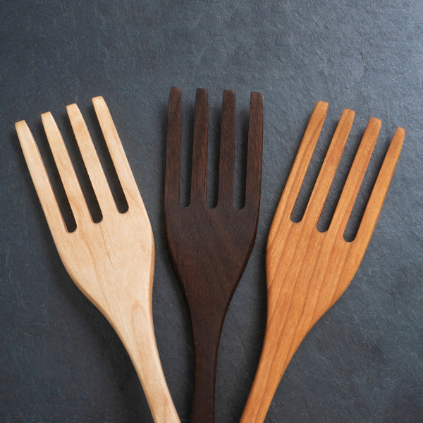 Wooden Pasta Fork and Spaghetti Server