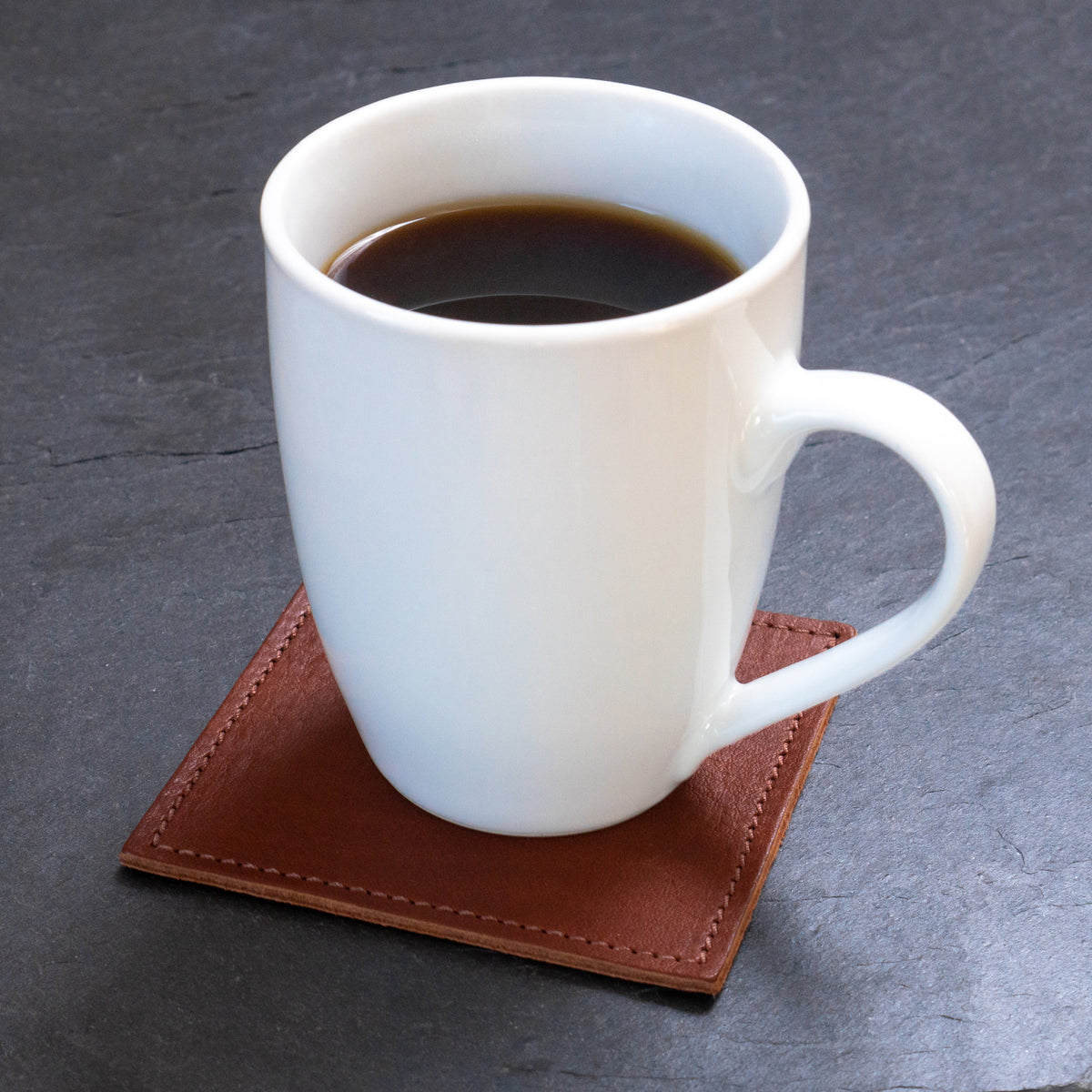 Premium Leather Coaster Set