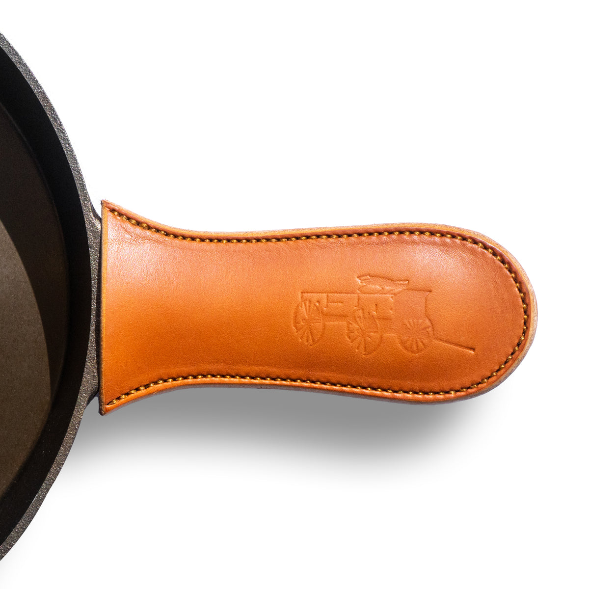leather cast iron skillet handle cover pot holder oven mitt