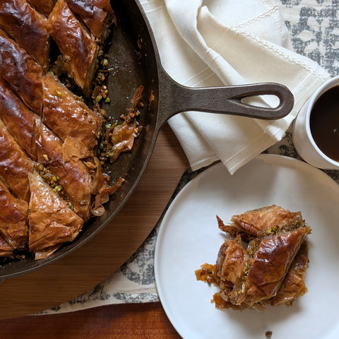 Pistachio Brown Butter Baklava