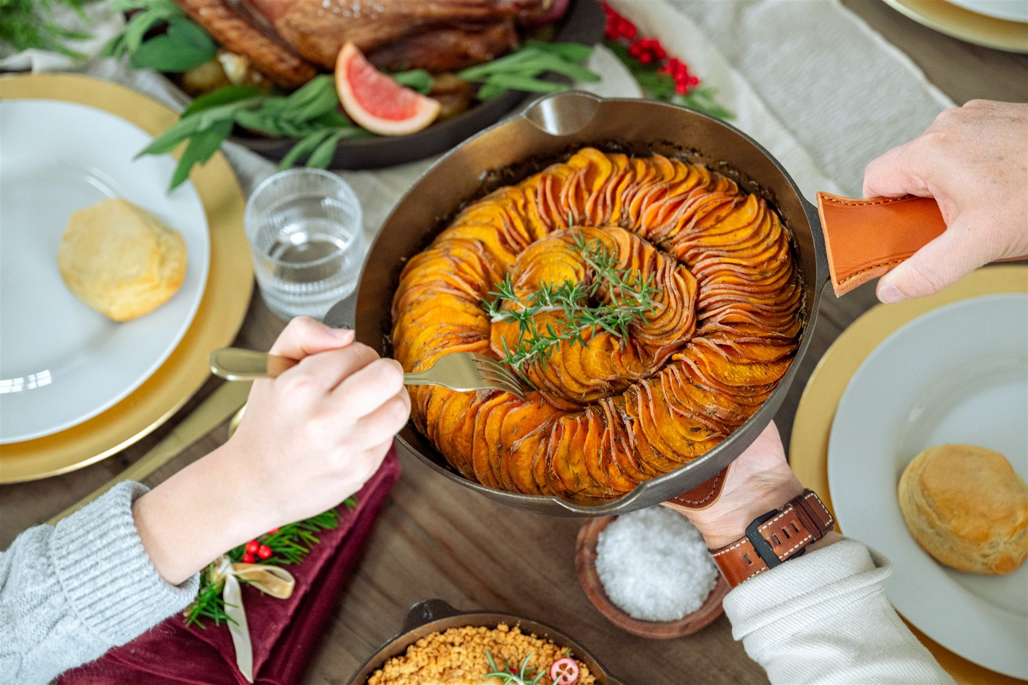 Skillet Roasted Sweet Potatoes