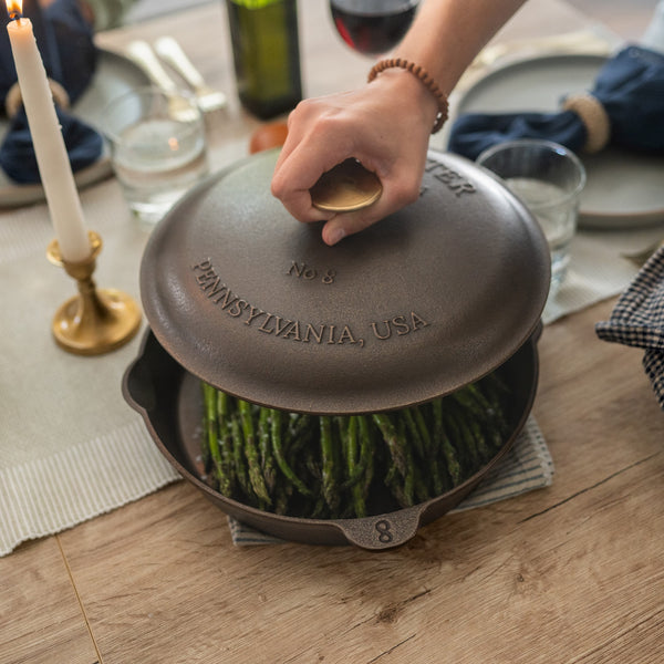 Lancaster No. 8 Skillet & Lid Bundle