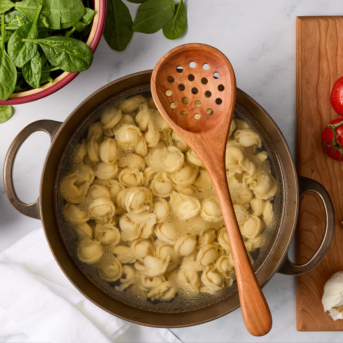 Wooden Strainer Spoon