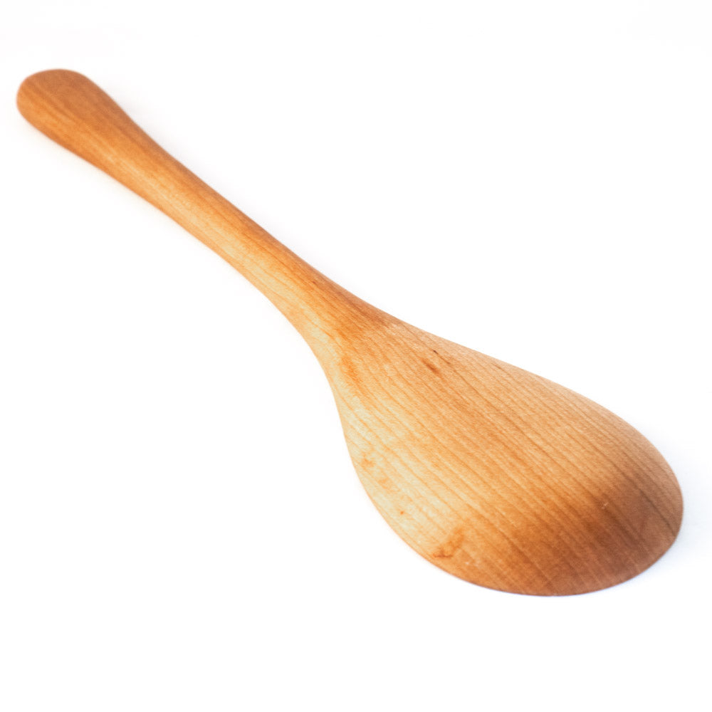 Wood cherry spoon hand crafted in USA