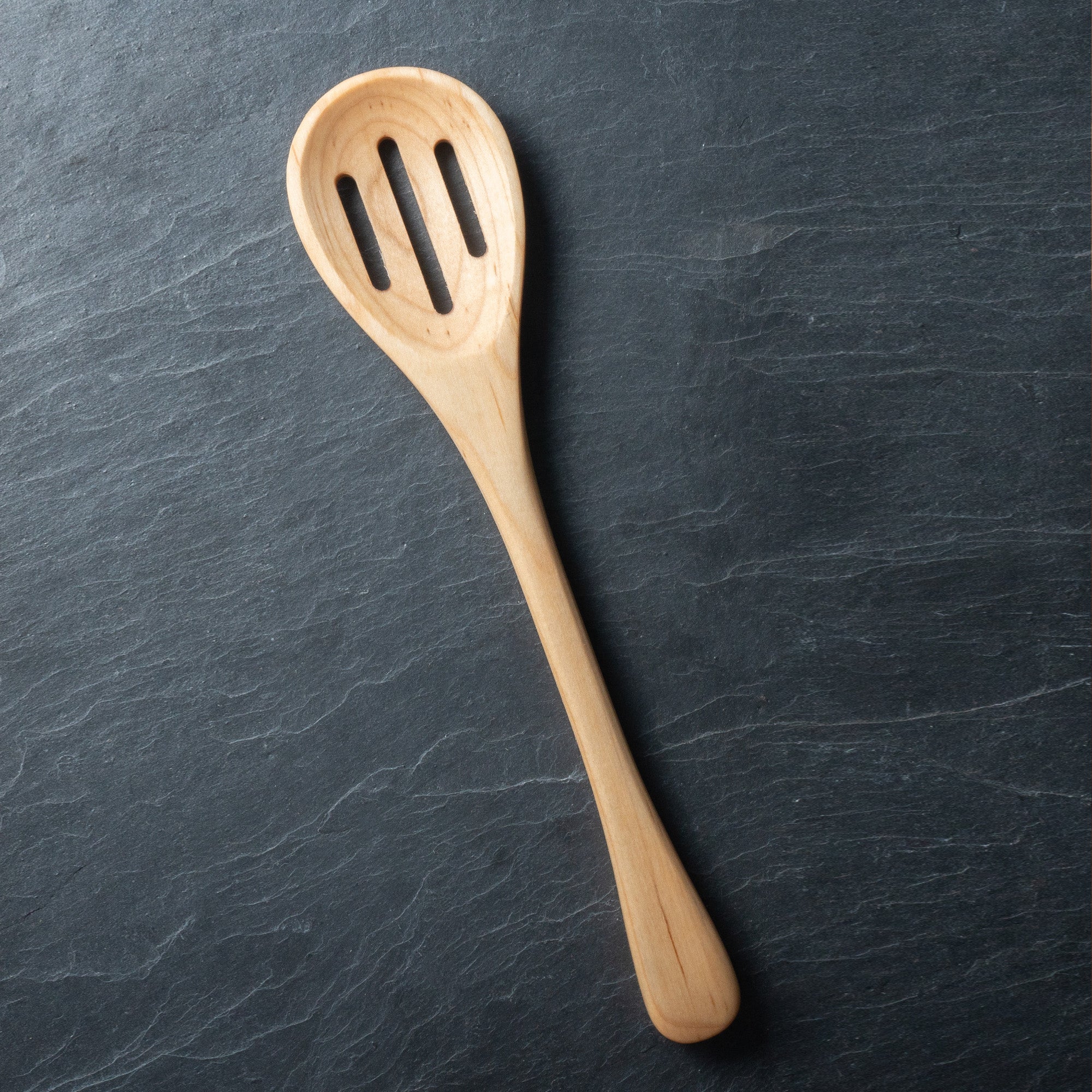 Wooden Slotted Spoon Lancaster Cast Iron