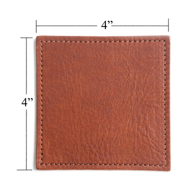 Premium Leather Coaster Set